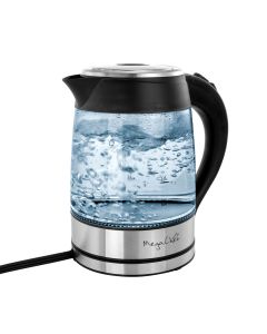 MegaChef 1.8Lt. Glass Body and Stainless Steel Electric Tea Kettle
